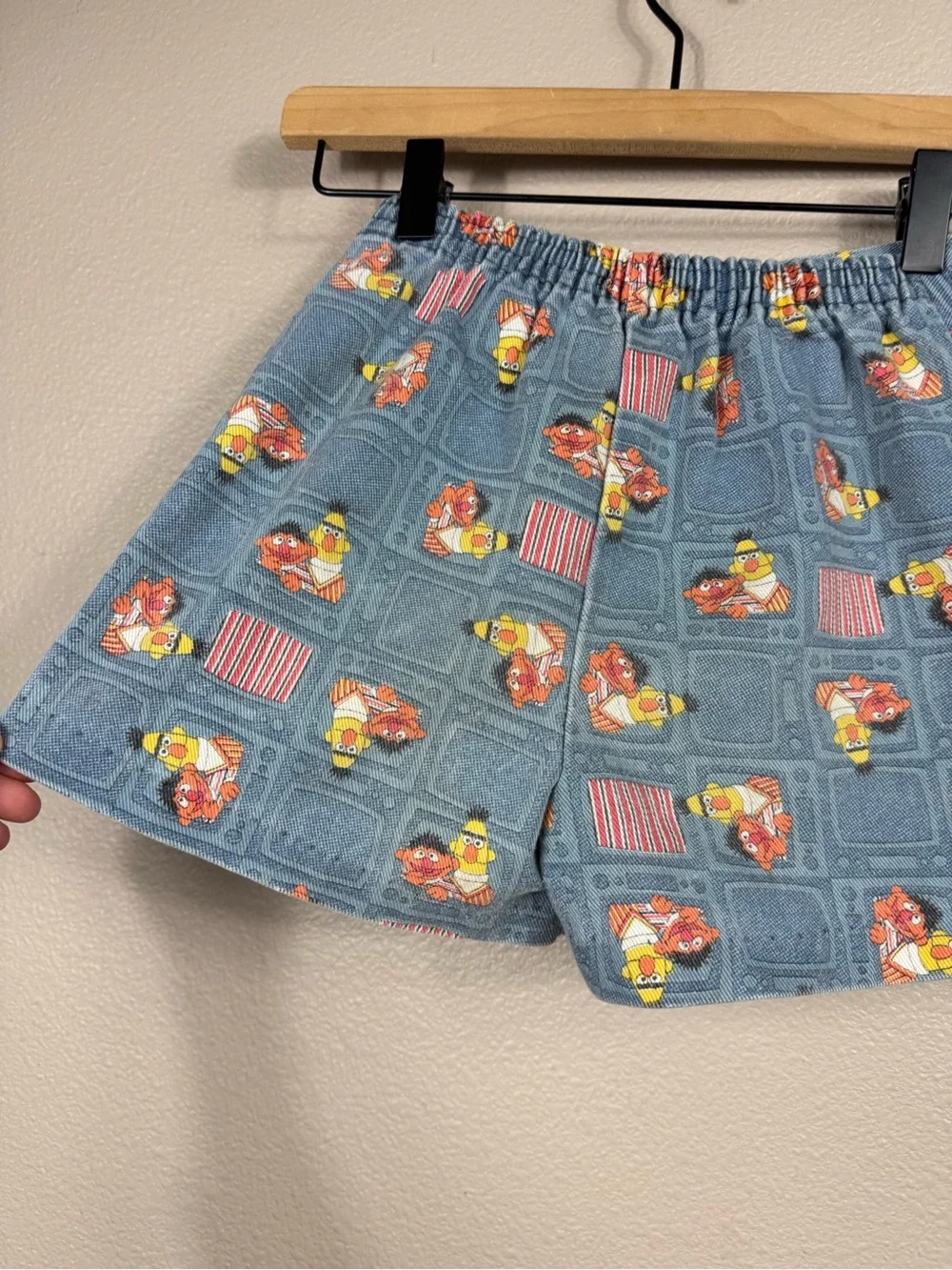 Vintage Sesame Street JcPenney Bert Ernie shorts skort girls 6 E